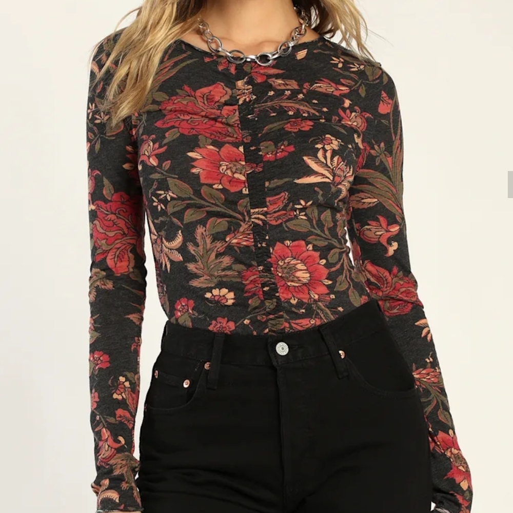 Free People - Floral Long Sleeve